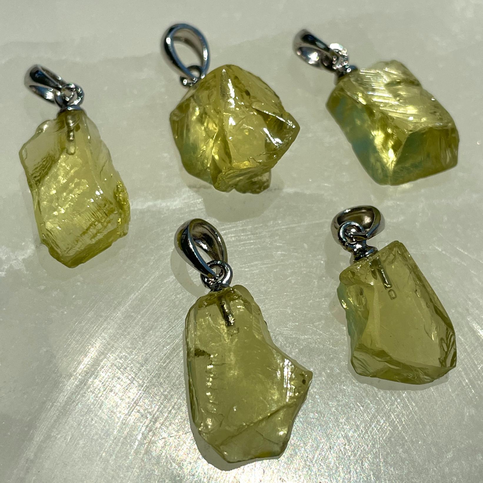 Lemon Quartz AA Sterling Silver Pendant Lemon Quartz AA Sterling Silver Pendant